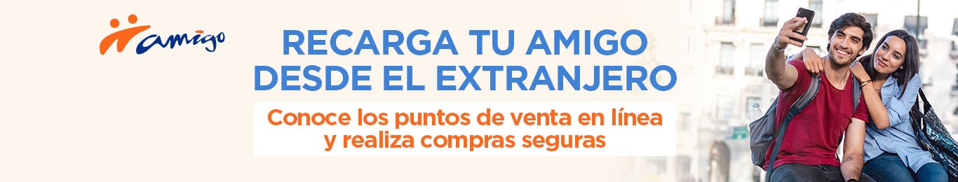 recarga tu amigo desde donde quiera que estes en el extranjero no te quedes sin saldo
